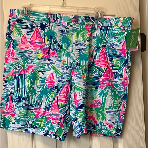 Colorful Tropical Print Dress and Shorts Set - family matching - Picture 6 of 7